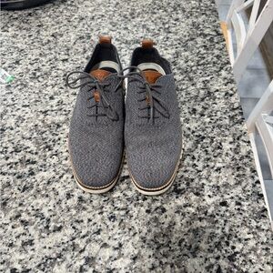 Cole Haan ZERØGRAND Stitchlite Wingtip Oxfords in a gray knit material